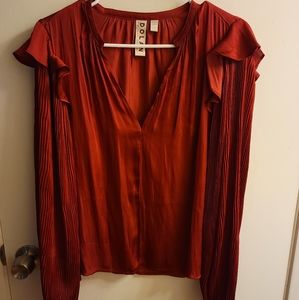 Anthropologie Red Shirt
